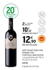 Intermarché Super Saint-Nicolas-d'Aliermont - Promo AOP Saint-Emilion Grand Cru Promo AOP Saint-Emilion Grand Cru à 10,32 € dans le catalogue Intermarché Super à Saint-Nicolas-d'Aliermont