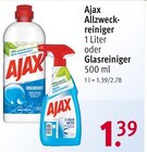 Allzweckreiniger oder Glasreiniger von Ajax für 1,39 € bei Rossmann im Angebot Allzweckreiniger oder Glasreiniger von Ajax im aktuellen Rossmann Prospekt