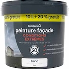 Peinture Peinture(d) extérieure façade conditions extrêmes blanc 10 L + 20% gratuit - GOODHOME en promo chez Castorama Montpellier à 59,90 €