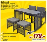 Balkonset für 179,00 € bei POCO im Angebot Balkonset im aktuellen POCO Prospekt