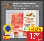 Original Jamón Serrano Angebote von Las Cuarenta bei Netto Marken-Discount Hamm für 1,79 €