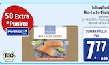 Lachs im EDEKA Prospekt Bio-Lachs-Filets von followfood im aktuellen EDEKA Prospekt für 7,77 €
