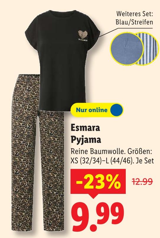 Pyjama Blau/Streifen