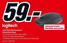 Media-Markt Cottbus - Schnurlose Maus MX Anywhere Schnurlose Maus MX Anywhere Angebot bei Media-Markt Cottbus im Prospekt GENIALE HOMEOFFICE-ANGEBOTE!