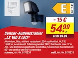 Sensor-Außenstrahler LS 150 S LED für 54,99 € bei toom Baumarkt im Angebot Sensor-Außenstrahler LS 150 S LED im aktuellen toom Baumarkt Prospekt