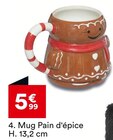 Mug pain d'épice h. 13,2 cm en promo chez But Mug pain d'épice h. 13,2 cm dans le catalogue But