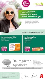 Aktueller mea - meine apotheke Prospekt "Unsere Juli-Angebote" Seite 1 von 4 Seiten für Mittelbach