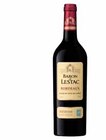 Aop bordeaux rouge - BARON DE LESTAC en promo chez Intermarché Valence à 2,96 €