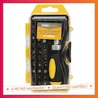 Set tournevis+embouts 37 pieces en promo chez B&M Set tournevis+embouts 37 pieces dans le catalogue B&M