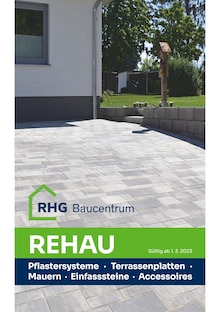RHG Baucentrum Prospekt NEU Perlenbachpflaster mit  Seiten in Rehau und Umgebung