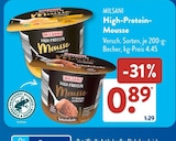 High-Protein-Mousse von Milsani im aktuellen ALDI SÜD Prospekt für 0,89 €