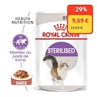 ROYAL CANIN Sterilised Adult en sauce 12x85 g à Maxi Zoo dans Wadelincourt ROYAL CANIN Sterilised Adult en sauce 12x85 g à Maxi Zoo dans Wadelincourt