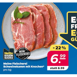 Schweinekamm mit Knochen