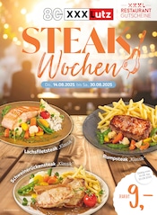 Steak im XXXLutz Möbelhäuser Prospekt in Wolfsburg Aktueller XXXLutz Möbelhäuser Prospekt mit Steak, "STEAK Wochen", Seite 1