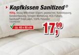 Aktuelle Kissen Angebote bei Die Möbelfundgrube in Mainz Aktuelles Kopfkissen Sanitized Angebot bei Die Möbelfundgrube in Mainz ab 17,99 €