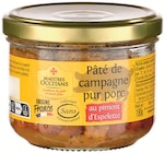 Intermarché Hyper Saint-Jean-d'Angély - Promo Pâté de campagne pur porc au piment d'Espelette Promo Pâté de campagne pur porc au piment d'Espelette à 2,19 € dans le catalogue Intermarché Hyper à Saint-Jean-d'Angély