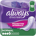 Serviettes d'incontinence normal discreet - ALWAYS dans le catalogue Monoprix