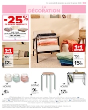 Tabouret Angebote im Prospekt "LE BLANC : STYLÉS LES PETITS PRIX !" von Carrefour auf Seite 25