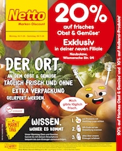 Aktueller Netto Marken-Discount Discounter Prospekt in Neubukow und Umgebung, "20% auf frisches Obst und Gemüse" mit 4 Seiten, 04.11.2024 - 09.11.2024