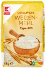 Weizenmehl von K-CLASSIC im aktuellen Kaufland Prospekt für 0,45 €