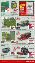 Akku Rasenmäher Angebot im aktuellen toom Baumarkt Prospekt auf Seite 19
