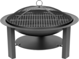 Brasero rond en fonte et acier noir mat, barbecue extérieur 62 cm dans le catalogue Brico Dépôt