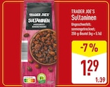 Sultaninen von Trader Joe's für 1,29 € bei ALDI Nord im Angebot Sultaninen von Trader Joe's im aktuellen ALDI Nord Prospekt