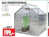 ALU-GEWÄCHSHAUS im Angebot bei Wreesmann in Stade ALU-GEWÄCHSHAUS Angebote von Top Flora bei Wreesmann Stade für 199,00 €