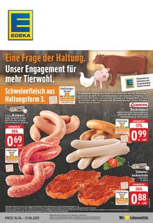 EDEKA Prospekt der Woche "Aktuelle Angebote" Seite 1, 16.06.2025 bis 21.06.2025 für Rees Aktueller EDEKA Prospekt "Aktuelle Angebote" Seite 1 von 24 Seiten für Rees