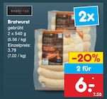 Bratwurst im Angebot bei Netto Marken-Discount in Salzgitter Bratwurst Angebote bei Netto Marken-Discount Salzgitter für 6,00 €