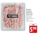 EDEKA Bermatingen - Mit Herz gemacht: Lyoner für Wurstsalat Angebot im Prospekt Mit Herz gemacht: Lyoner für Wurstsalat bei EDEKA im Bermatingen Prospekt für 5,99 €