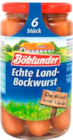 Echte Land-Bockwurst von Böklunder im aktuellen Marktkauf Prospekt für 1,79 €