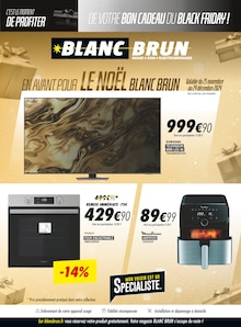 Prospectus Blanc Brun de la semaine "EN AVANT POUR LE NOËL BLANC BRUN" avec 1 pages, valide du 25/11/2024 au 24/12/2024 pour Rosny-sur-Seine et alentours