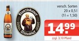 Weissbier im Angebot bei Getränke Oase in Lippstadt Weissbier Angebote von Franziskaner bei Getränke Oase Lippstadt für 14,99 €