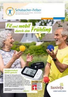Aktueller Sanitätshaus Schabacher-Felber GmbH Eppendorf Prospekt "Fit und mobil durch den Frühling" mit 6 Seiten