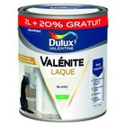 Laque(d) Valénite Dulux Valentine Acrylique blanc satin 2L + 20% gratuit - Dulux Valentine en promo chez Castorama Laque(d) Valénite Dulux Valentine Acrylique blanc satin 2L + 20% gratuit - Dulux Valentine dans le catalogue Castorama