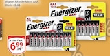 Mignon AA Angebote von Energizer bei GLOBUS Wiesbaden für 6,99 €