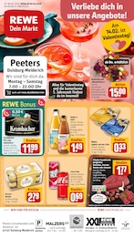 REWE Prospekt "Dein Markt" für Duisburg, 30 Seiten, 09.02.2026 - 14.02.2026