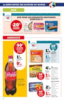 Promotion Crevettes surgelées dans le prospectus Super U, valable du 16/07/2025 au 27/07/2025 Promo Crevettes surgelées dans le catalogue Super U du moment à la page 12