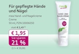 Hand- und Nagelcreme im mea - meine apotheke Prospekt Hand- und Nagelcreme von mea im aktuellen mea - meine apotheke Prospekt für 1,95 €
