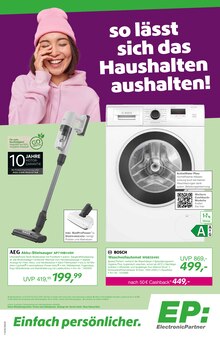 Staubsauger im EP: Prospekt "so lässt sich das Haushalten aushalten!" mit 12 Seiten (Heilbronn)