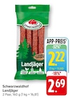 EDEKA Schwäbisch Hall - Landjäger Angebot im Prospekt Landjäger bei EDEKA im Schwäbisch Hall Prospekt für 2,22 €