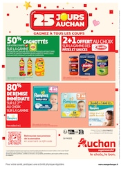 Promos Pampers dans le catalogue "25 JOURS AUCHAN" de Auchan Supermarché Pampers en promo dans le catalogue Auchan Supermarché à la page 16