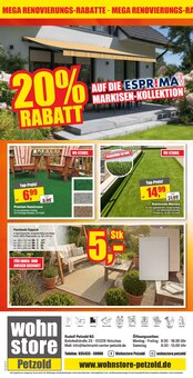 Teppichboden im aktuellen wohnstore Petzold Prospekt (Cottbus) Teppichboden im wohnstore Petzold Prospekt "JETZT MEGA RENOVIERUNGSRABATTE!" mit 10 Seiten (Cottbus)