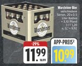 Bier Angebote von Warsteiner bei E center Weimar für 10,99 €