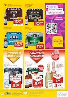Radeberger im Netto Marken-Discount Prospekt "DER ORT, AN DEM DU IMMER AUSGEZEICHNETE PREISE FINDEST." mit 2 Seiten (Ludwigshafen (Rhein))