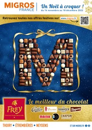 Catalogue Migros France à Ambilly, avec 24 pages Prospectus Migros France à Ambilly, "Un Noël à croquer !", 24 pages, 14/11/2022 - 18/12/2022