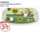 Eier Angebote von GLOBUS bei GLOBUS Zwickau für 3,39 €