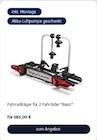Fahrradträger für 2 Fahrräder "Basic" für 585,00 € bei Volkswagen im Angebot Fahrradträger für 2 Fahrräder "Basic" im aktuellen Volkswagen Prospekt