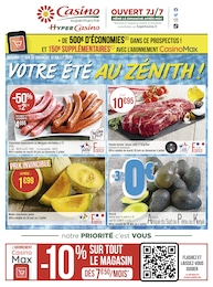 Catalogue Casino Supermarchés à Vaujours, avec 40 pages Prospectus Casino Supermarchés à Vaujours, "Votre été au zénith !", 40 pages, 27/06/2022 - 10/07/2022